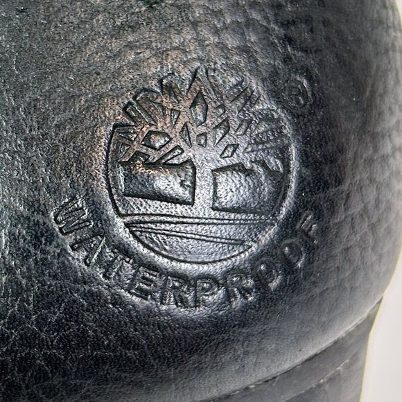 Timberland Rudston Heeled Boots Black Knee High Pull On Riding Shoes Leather 8.5 - Picture 8 of 14